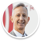 Keith Wilson, President, TITAN Freight Systems in circle frame